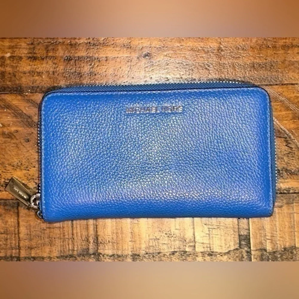 NWOT Michael Kors Royal Blue Leather Wallet